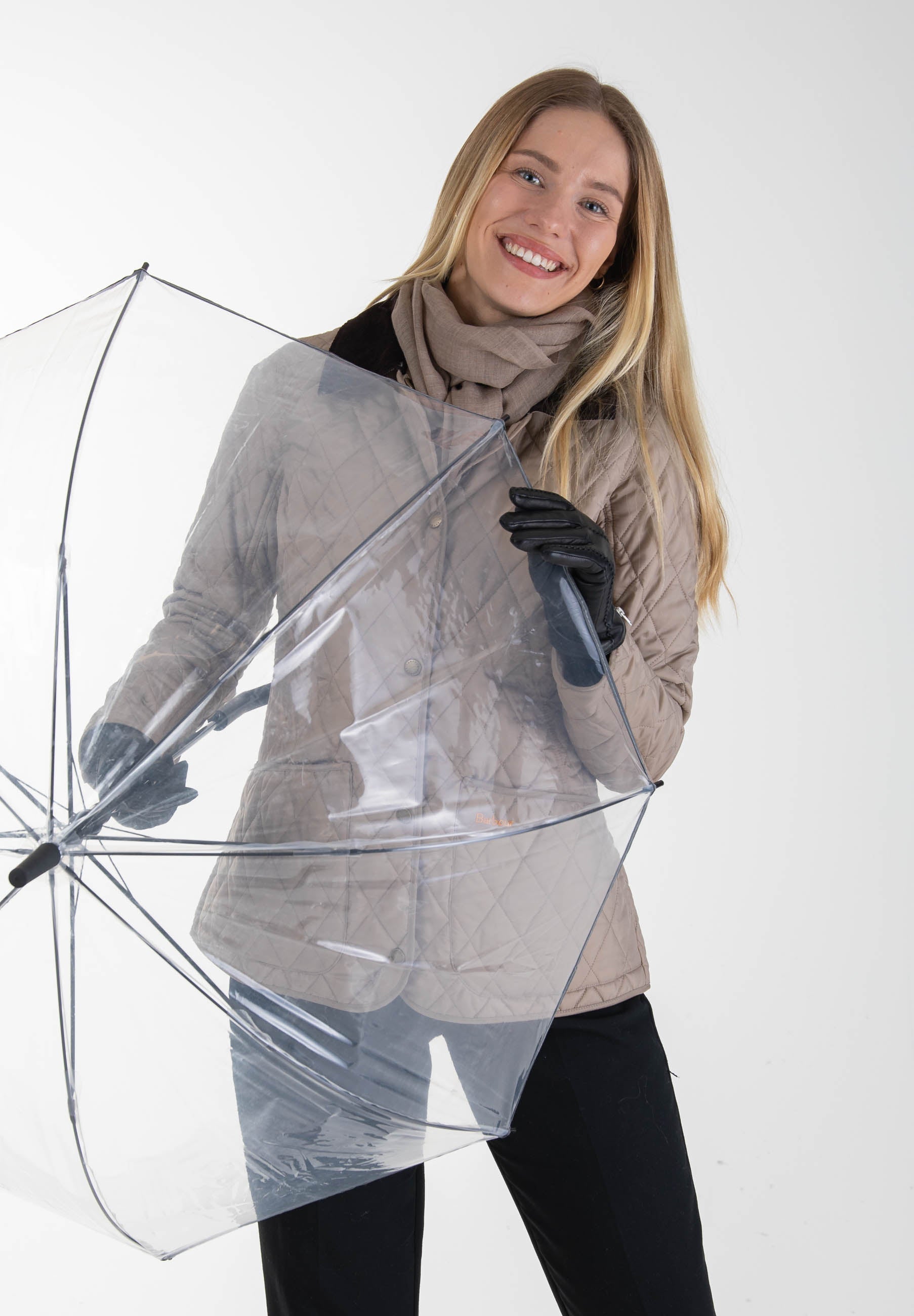 Läpinäkyvä pitkä sateenvarjo - Lasessor