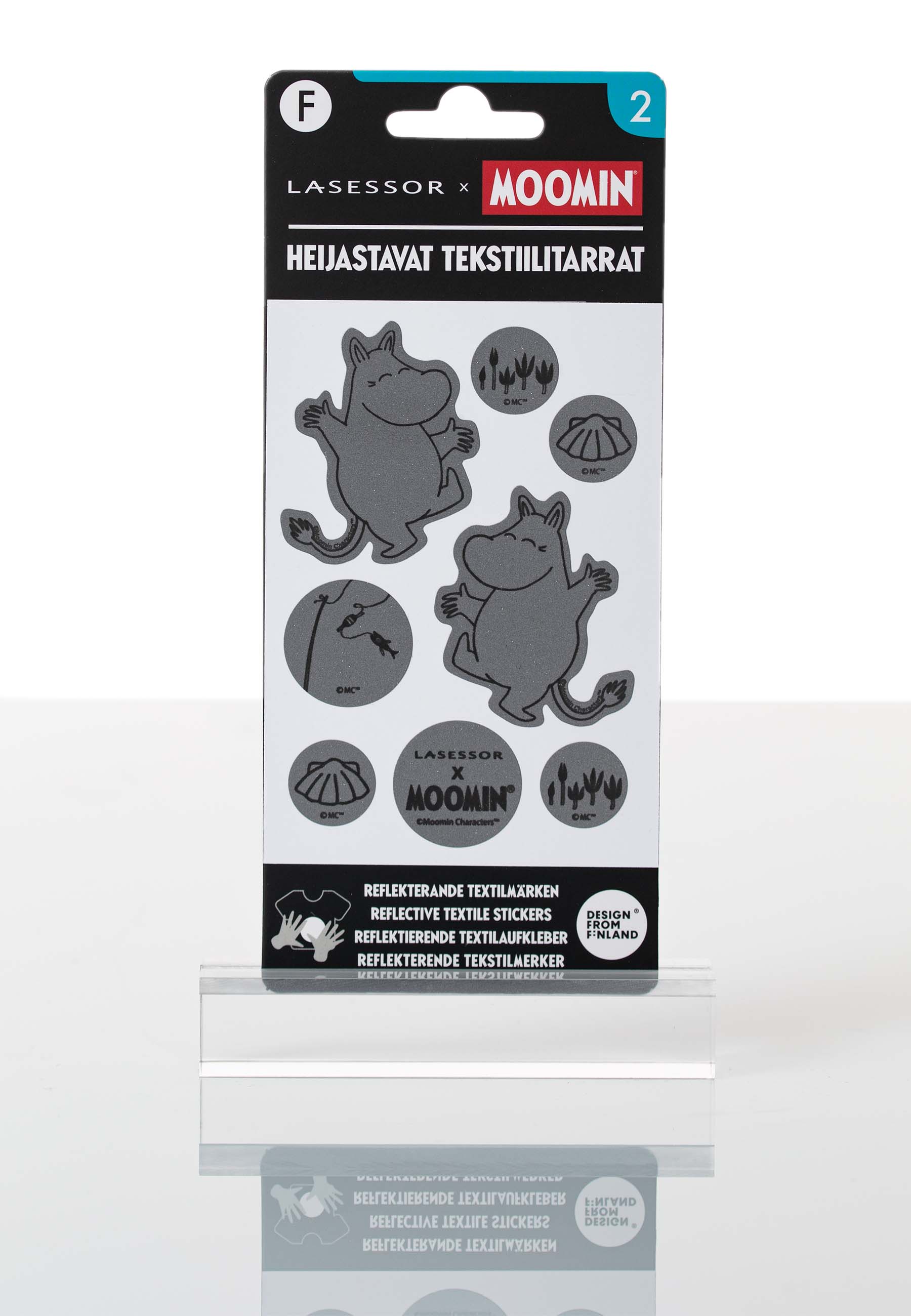 Muumi heijastava tekstiilitarra 2 Muumipeikko B2