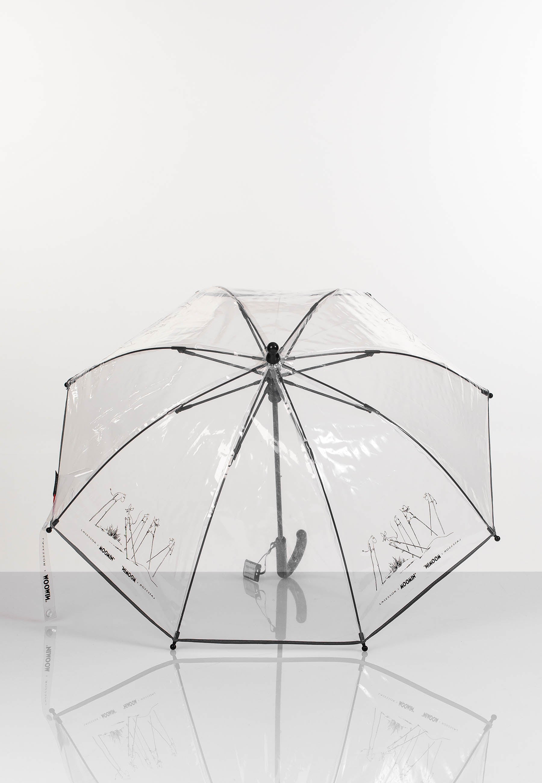 sateenvarjo 3M heijastavalla reunalla musta 2E