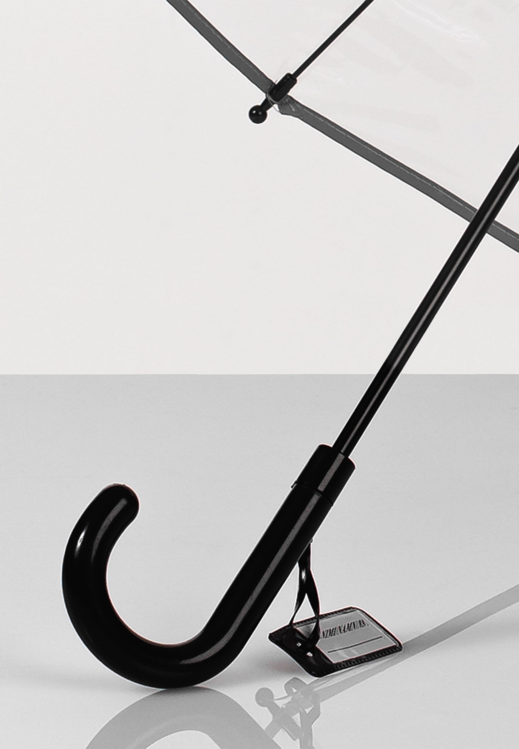 Muumi Tikapuut sateenvarjo 3M heijastavalla reunalla musta 5D