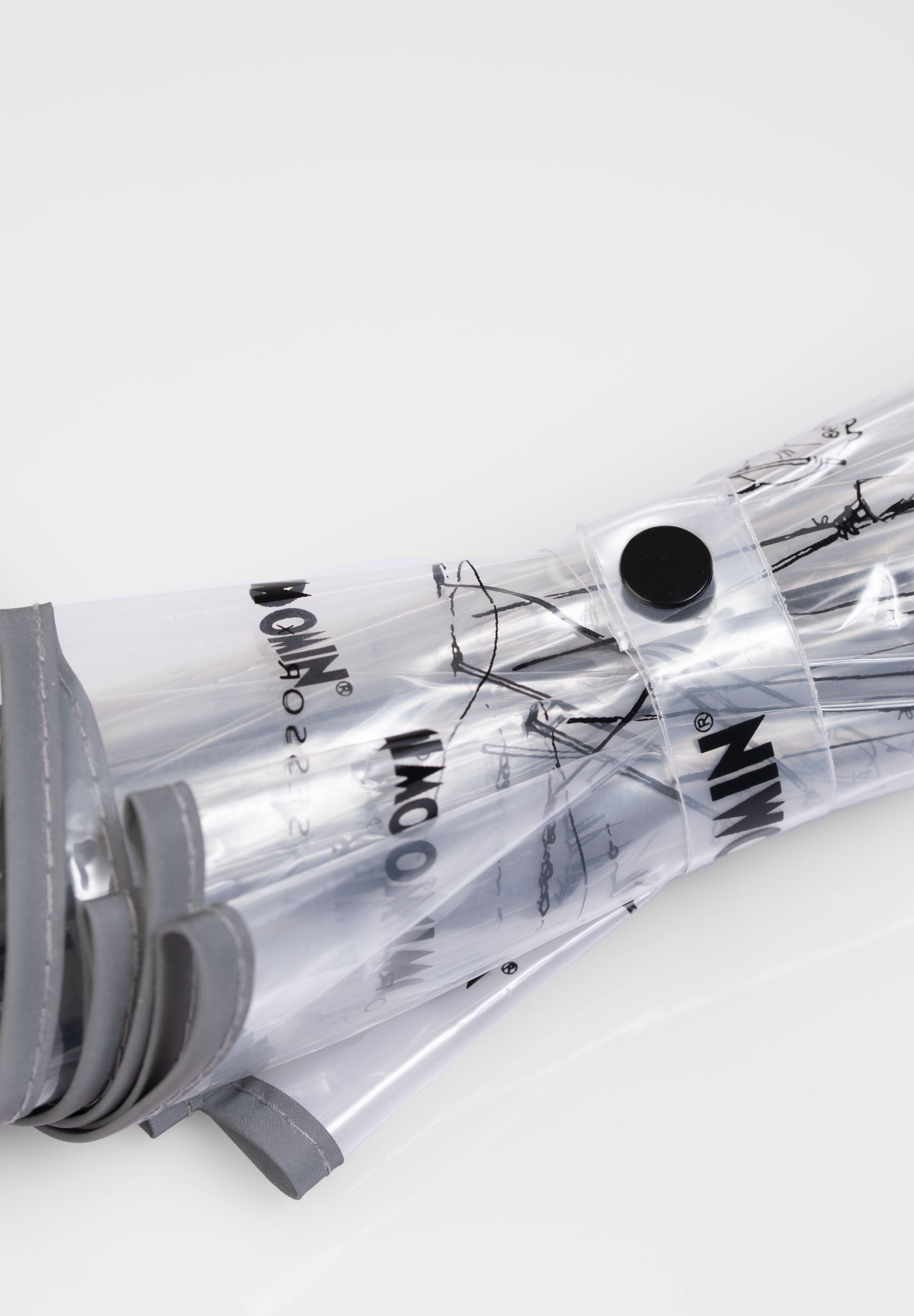 Muumi Tikapuut sateenvarjo 3M heijastavalla reunalla musta 8C