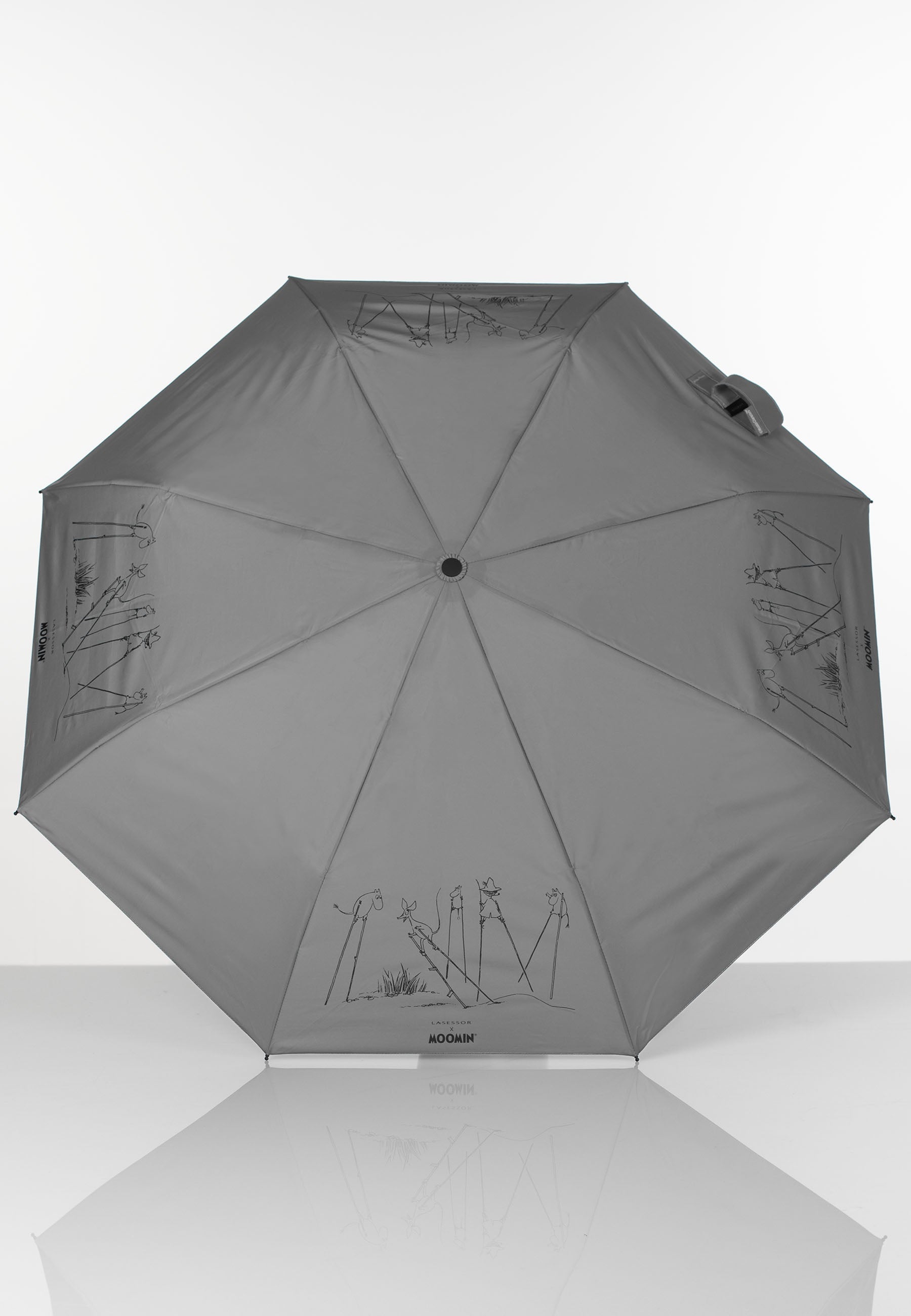 kokoontaitettava heijastava Muumi Tikapuut harmaa 2E