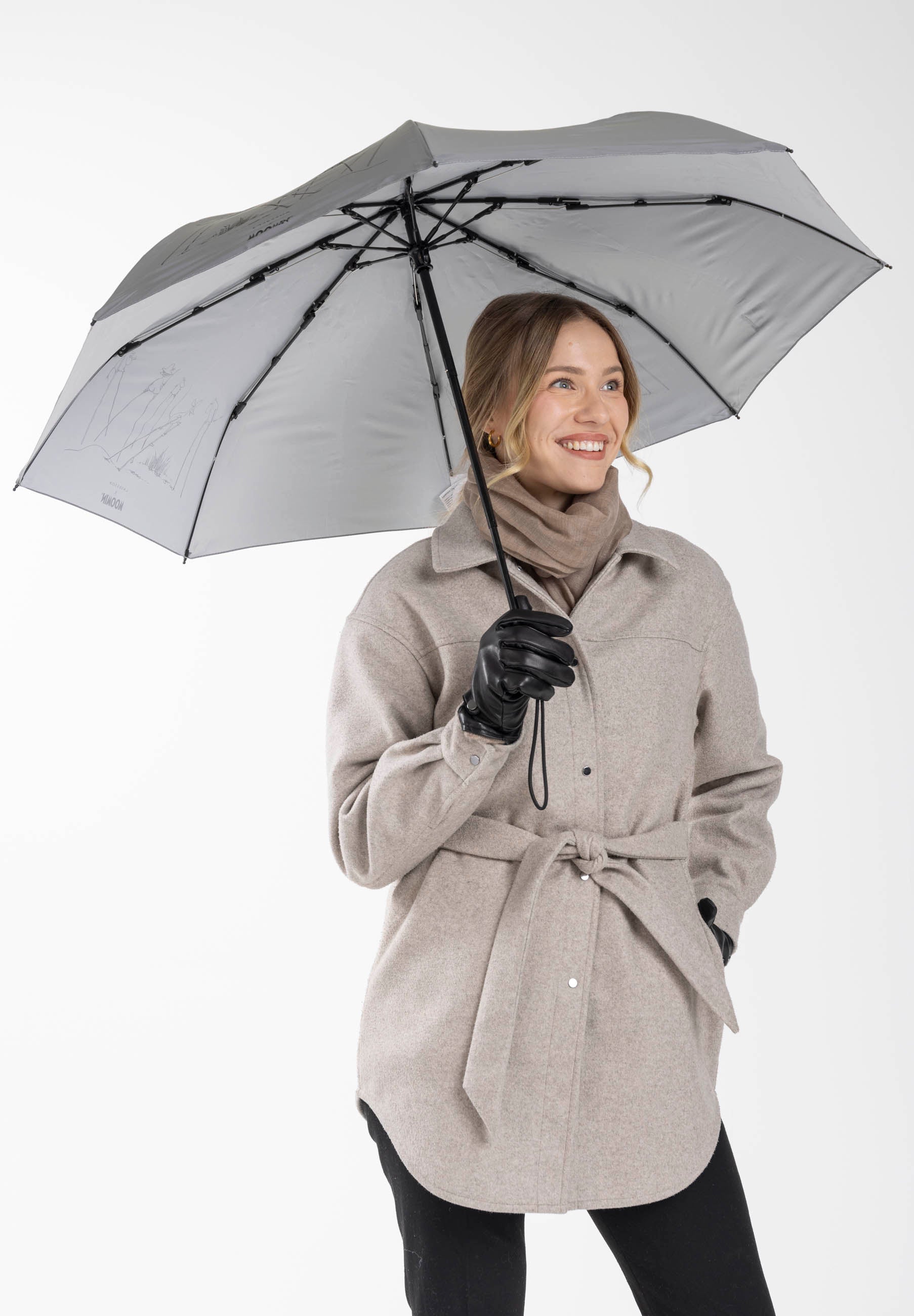 Muumi kestävä kokoontaitettava sateenvarjo - 8775M - Lasessor