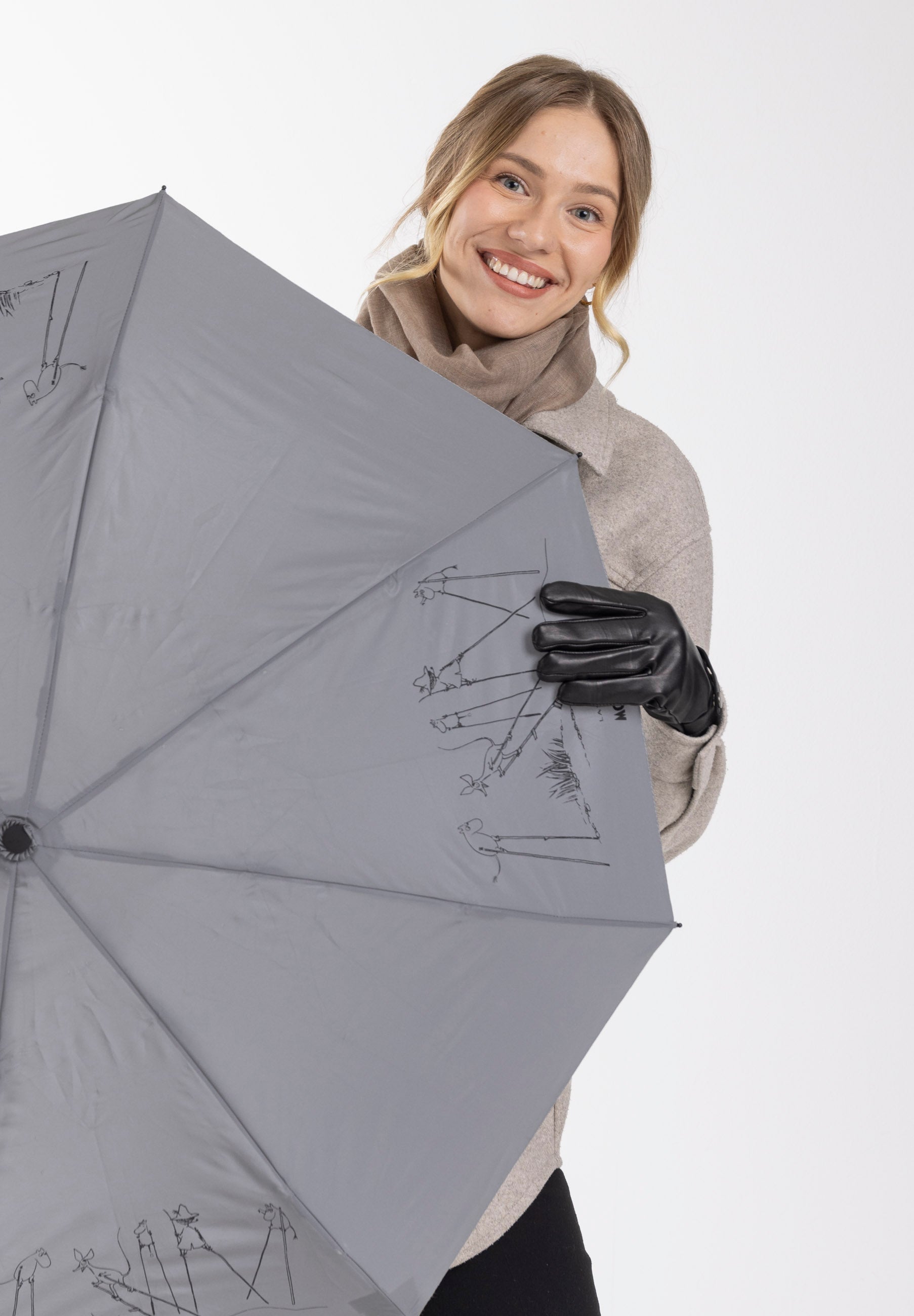 Muumi kestävä kokoontaitettava sateenvarjo - 8775M - Lasessor