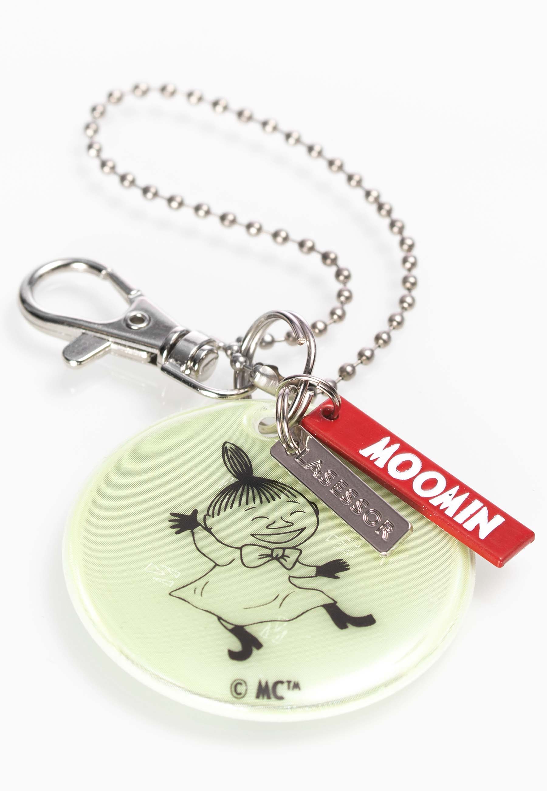 Lasessor Design Muumi Koruhohtoheijastin 4 Pikku myy lasten heijastin vihreä A1