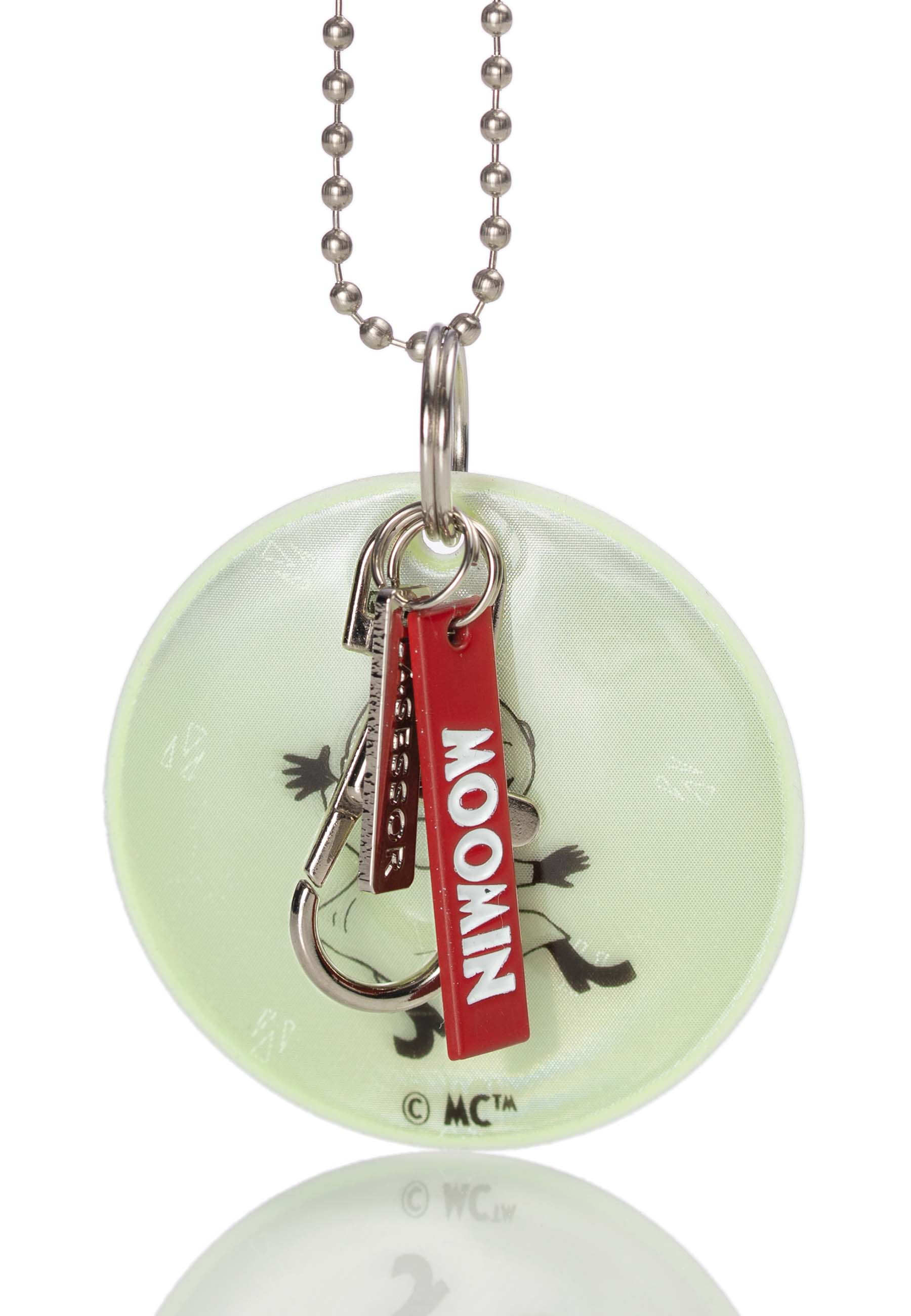 Lasessor Design Muumi Koruhohtoheijastin 4 Pikku myy lasten heijastin vihreä D4