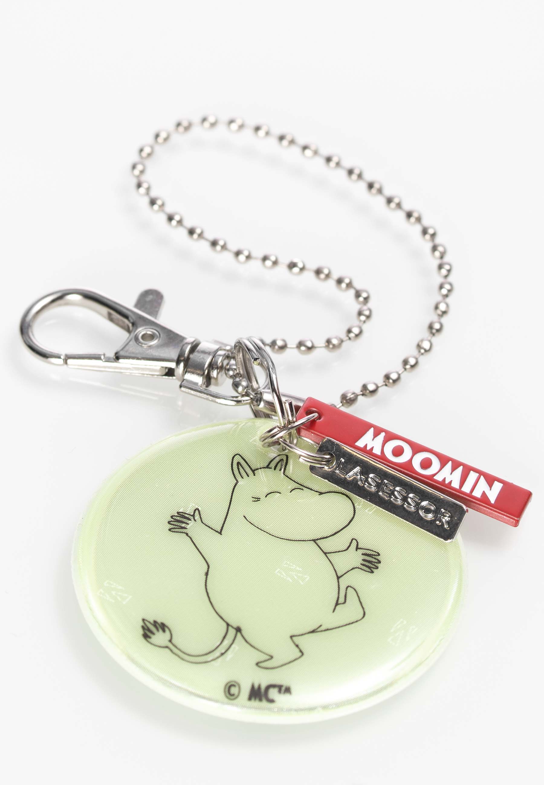 Lasessor Design Muumi Koruhohtoheijastin 5 Muumipeikko lasten heijastin vihreä A1