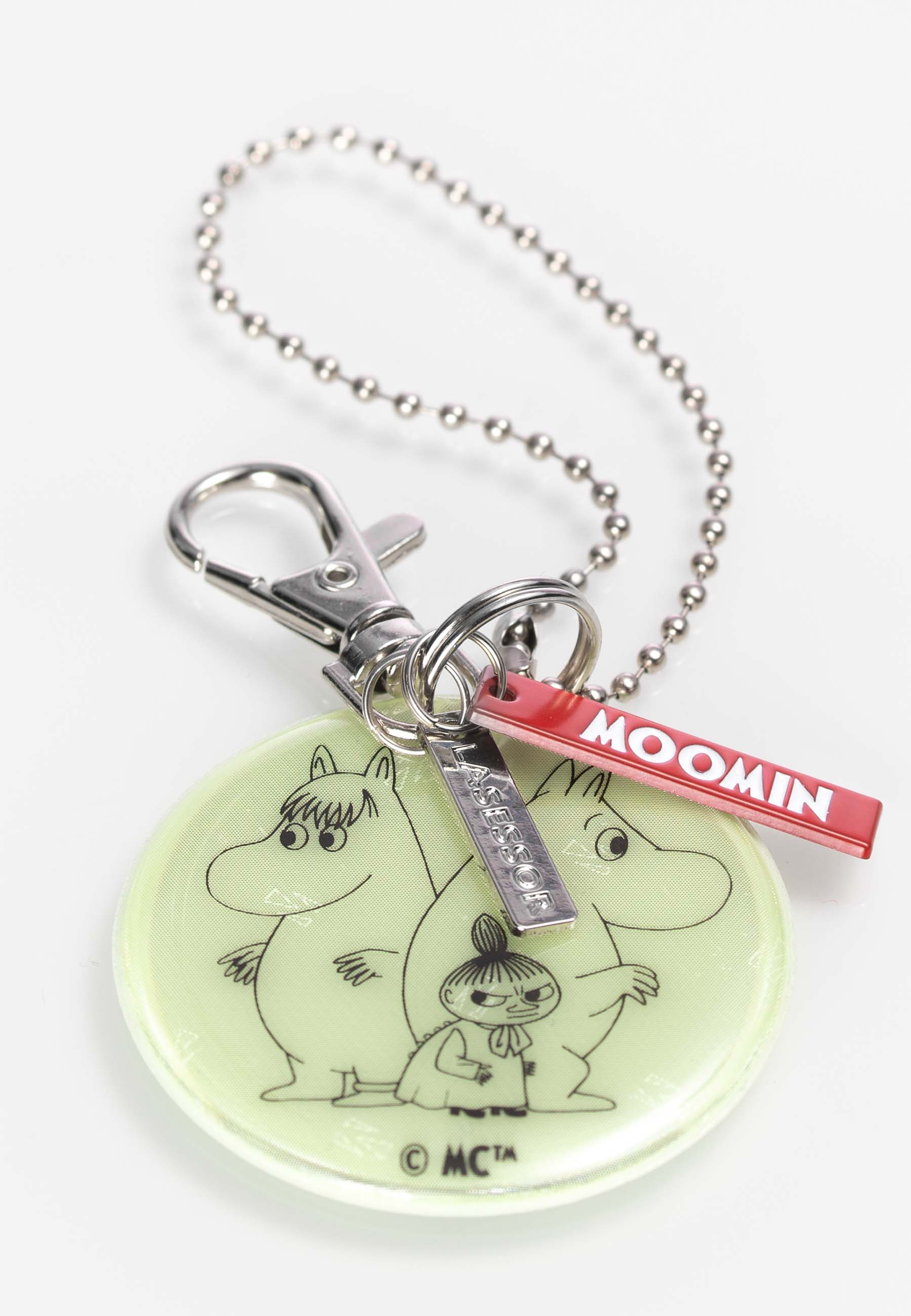 Lasessor Design Muumi Koruhohtoheijastin 6 Muumi perhe lasten heijastin vihreä A1