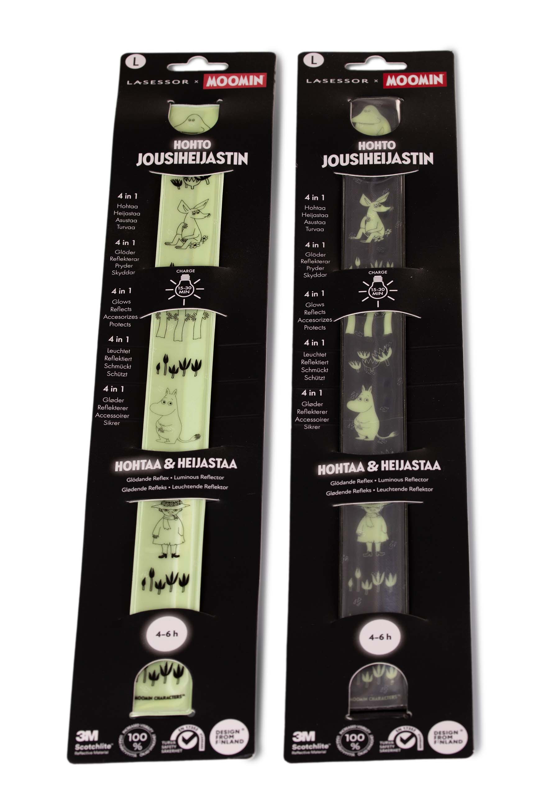 Muumi hohtojousiheijastin musta E5