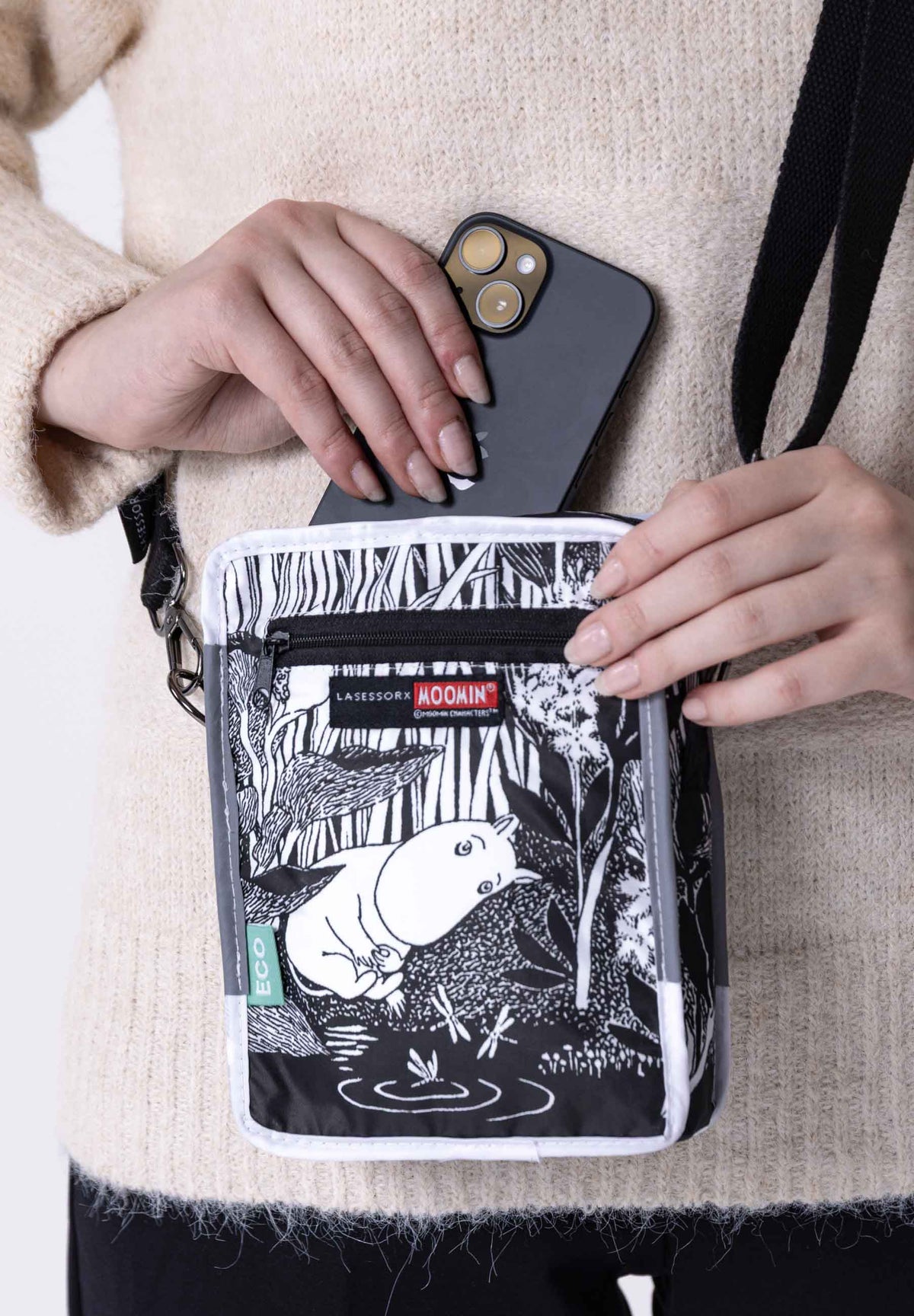 Moomin in the Garden phone pouch