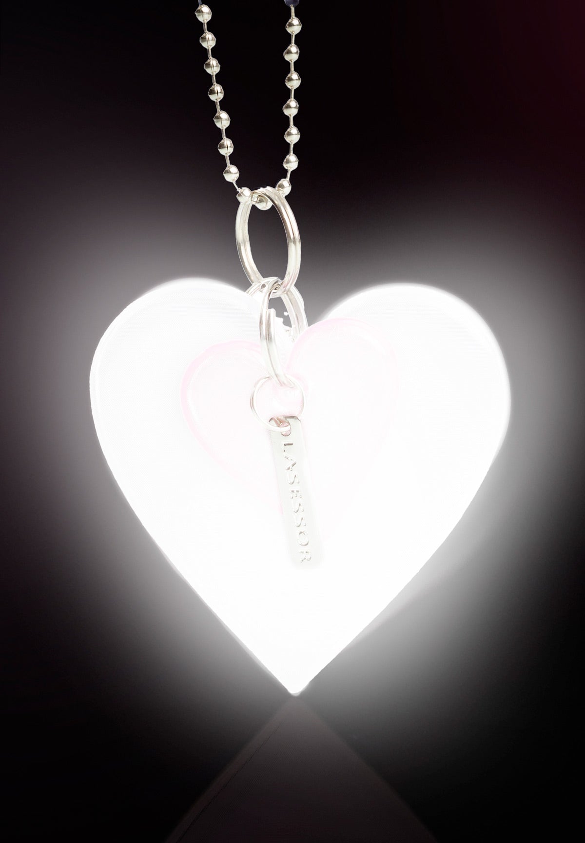 Lasessor design koruheijastin reflector hearts Fuksia E5