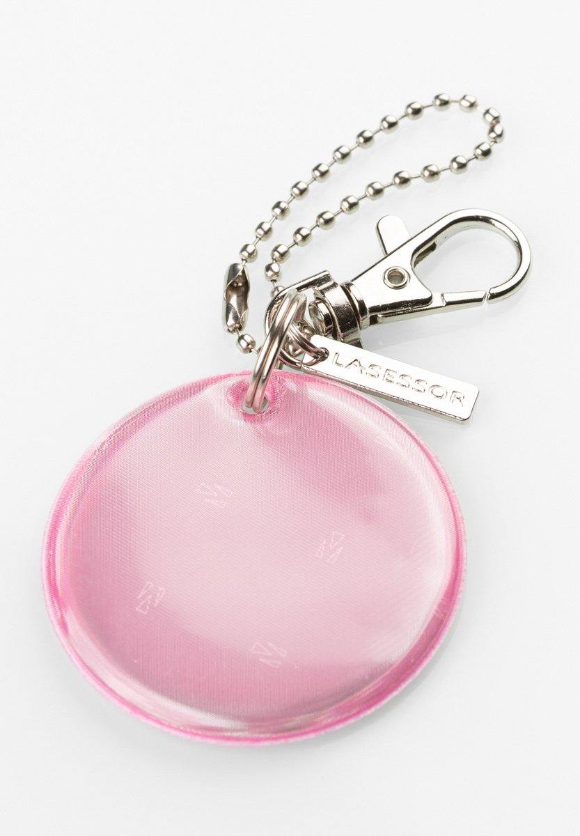 Pyöreä Yksivärinen Lasessor Koruheijastin-Fuksia-heijastin-edestä