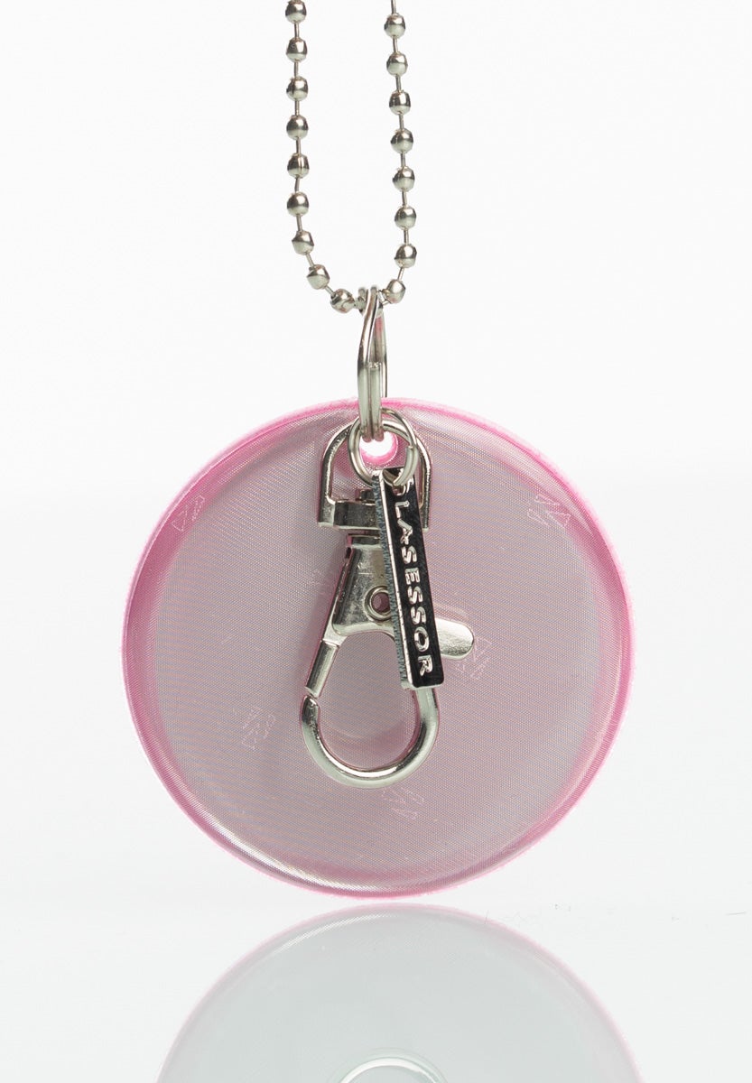 Pyöreä Yksivärinen Lasessor Koruheijastin-heijastin-roikkumassa