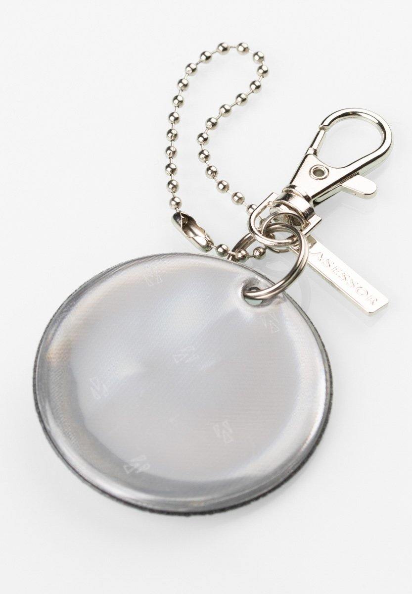 Pyöreä Yksivärinen Lasessor Koruheijastin-Musta-heijastin-edestä