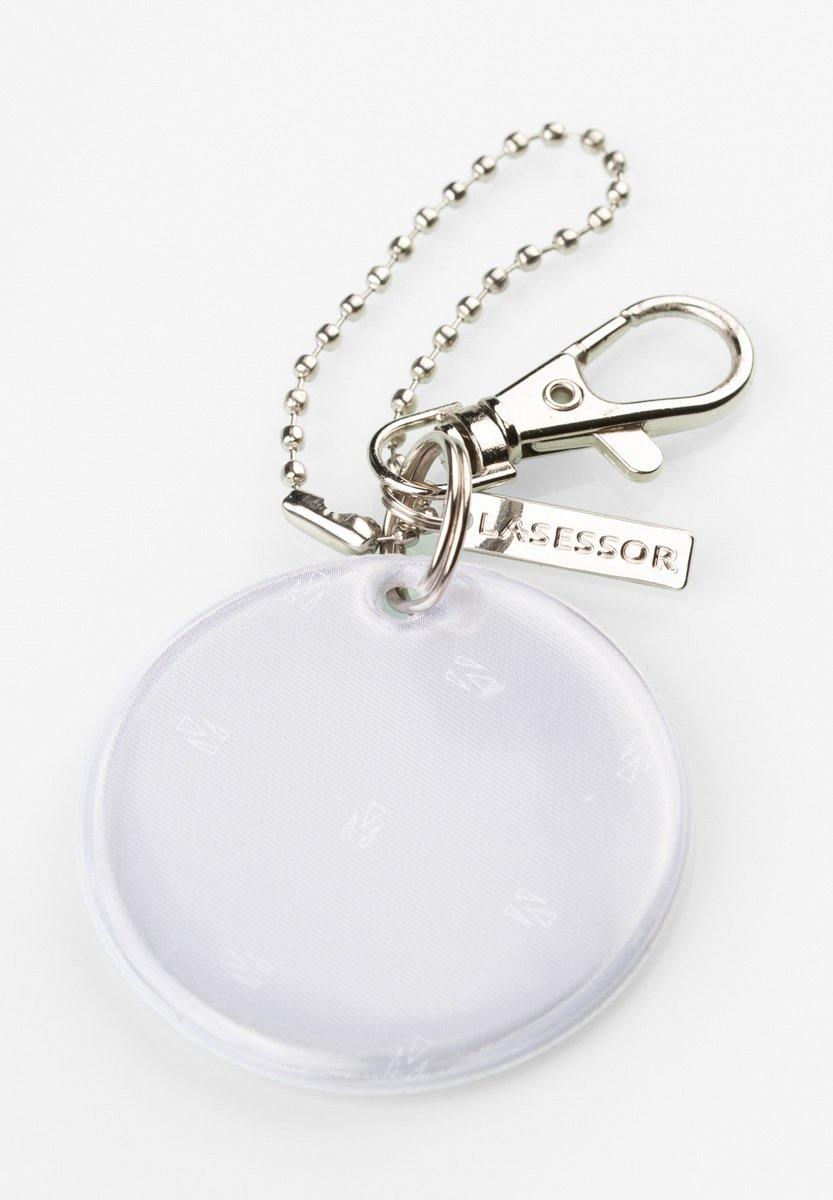 Pyöreä Yksivärinen Lasessor Koruheijastin-Valkoinen-heijastin-edestä