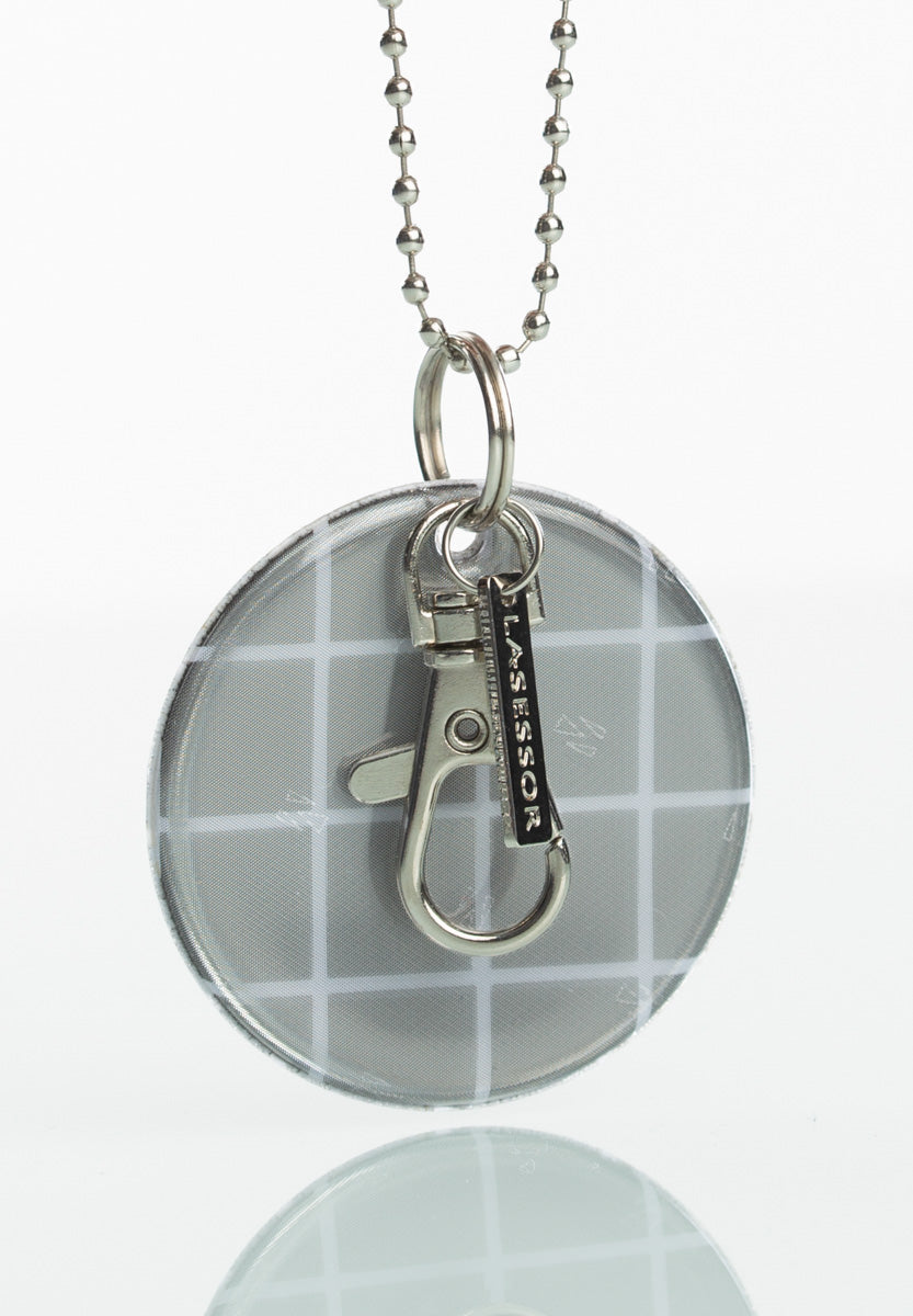 Pyöreä Kuosillinen Lasessor Koruheijastin-heijastin-roikkumassa