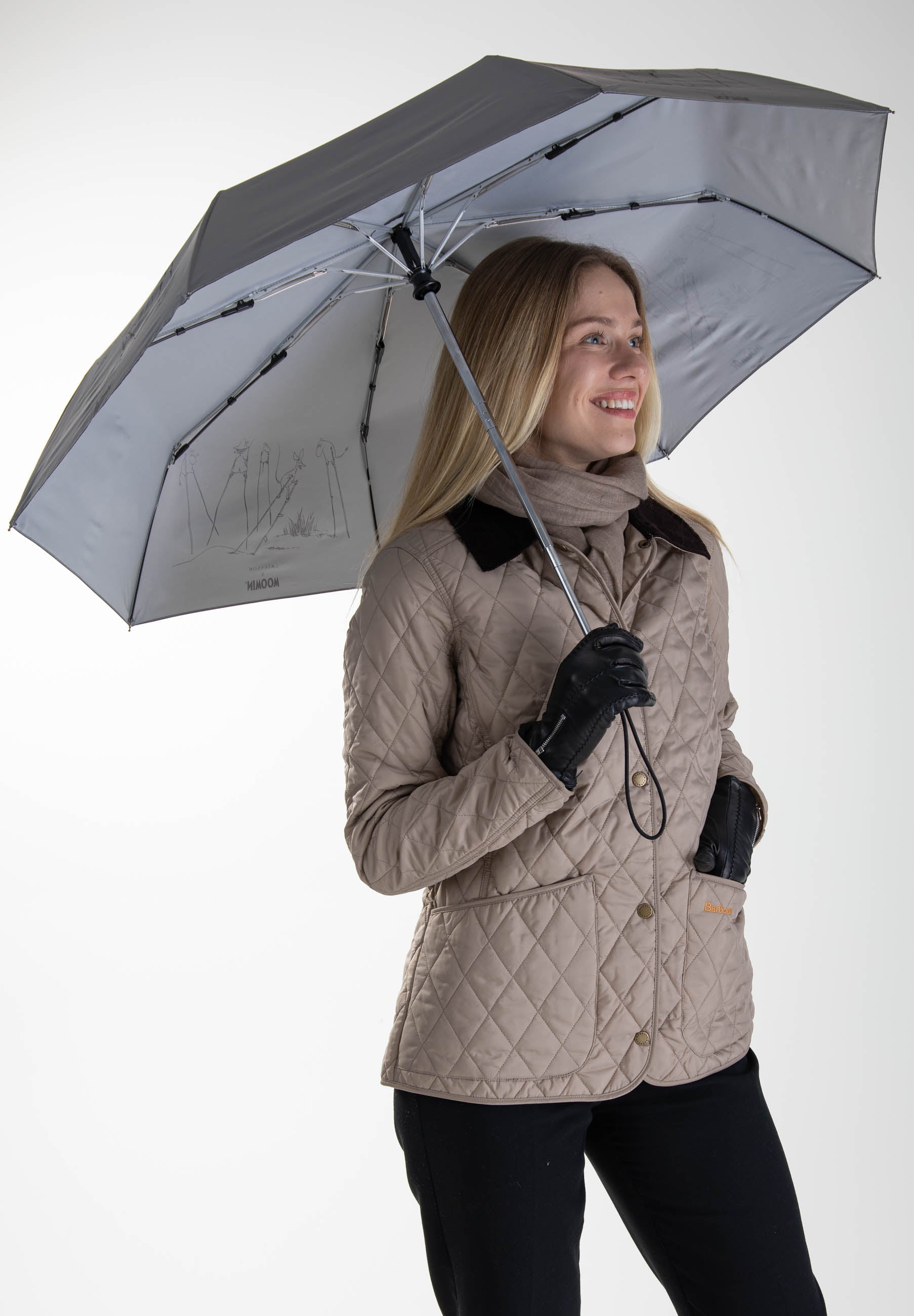 Muumi täysautomaattinen kokoontaitettava sateenvarjo - 8772M - Lasessor