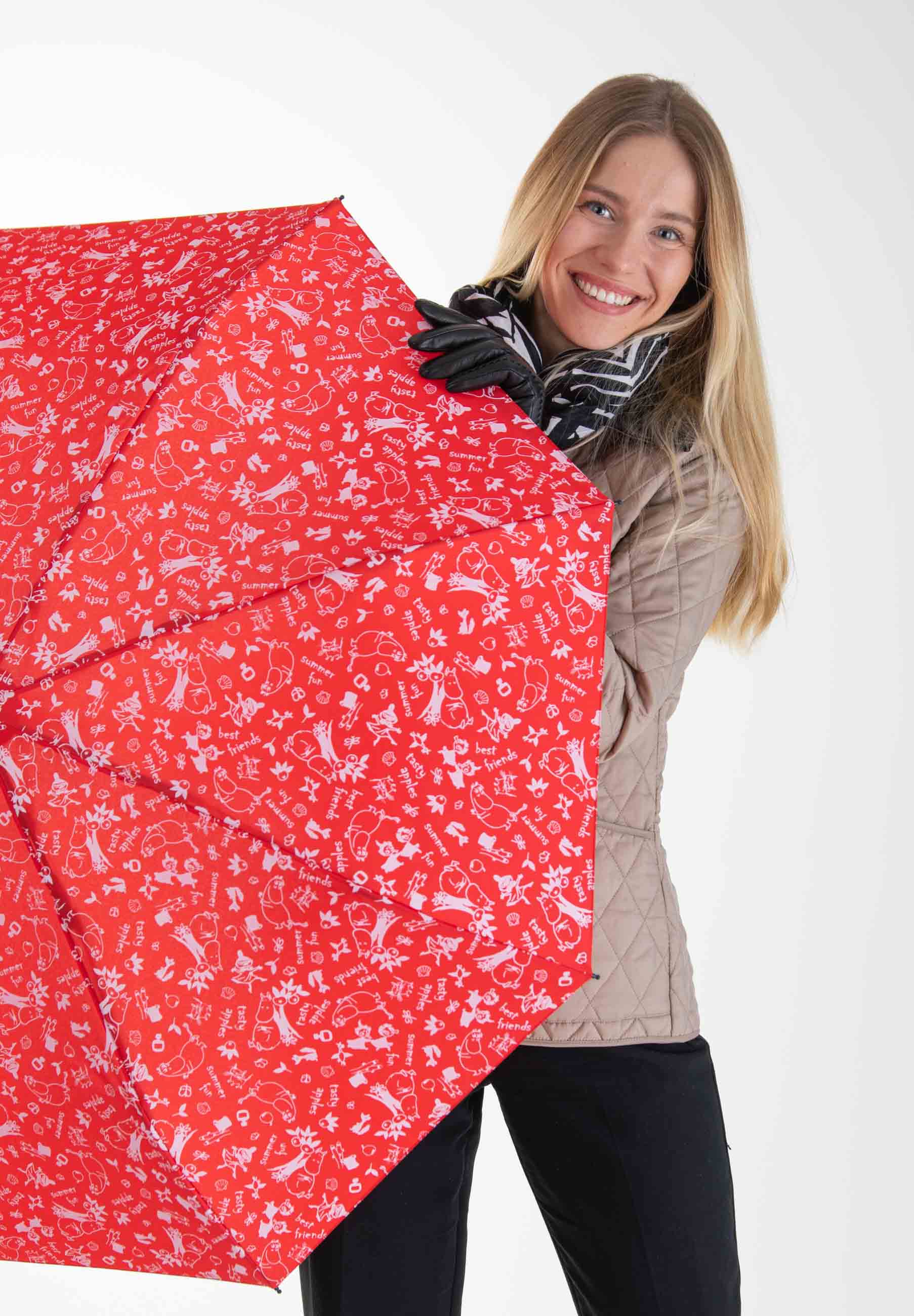 Muumi kestävä kokoontaitettava sateenvarjo - 8775M - Lasessor