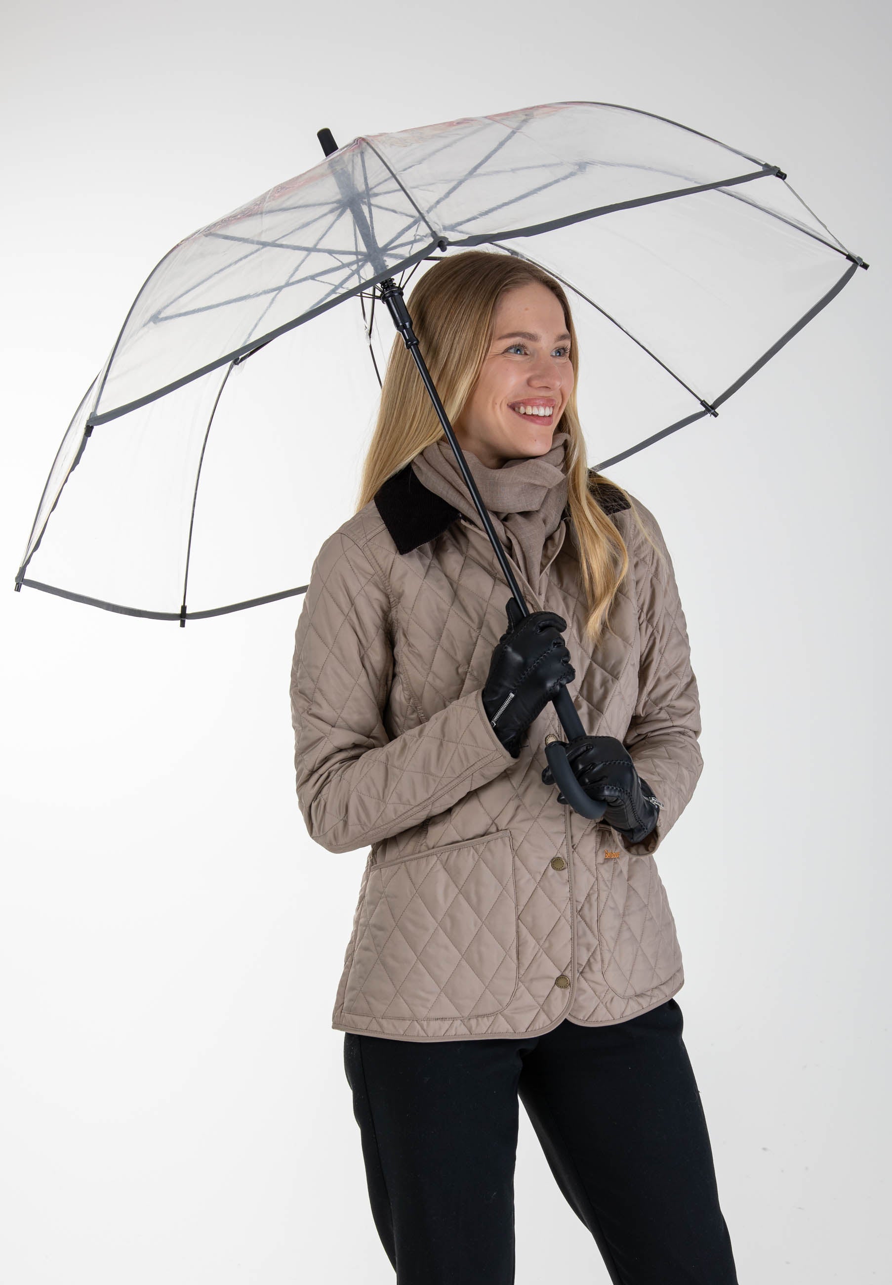 Läpinäkyvä pitkä sateenvarjo - Lasessor