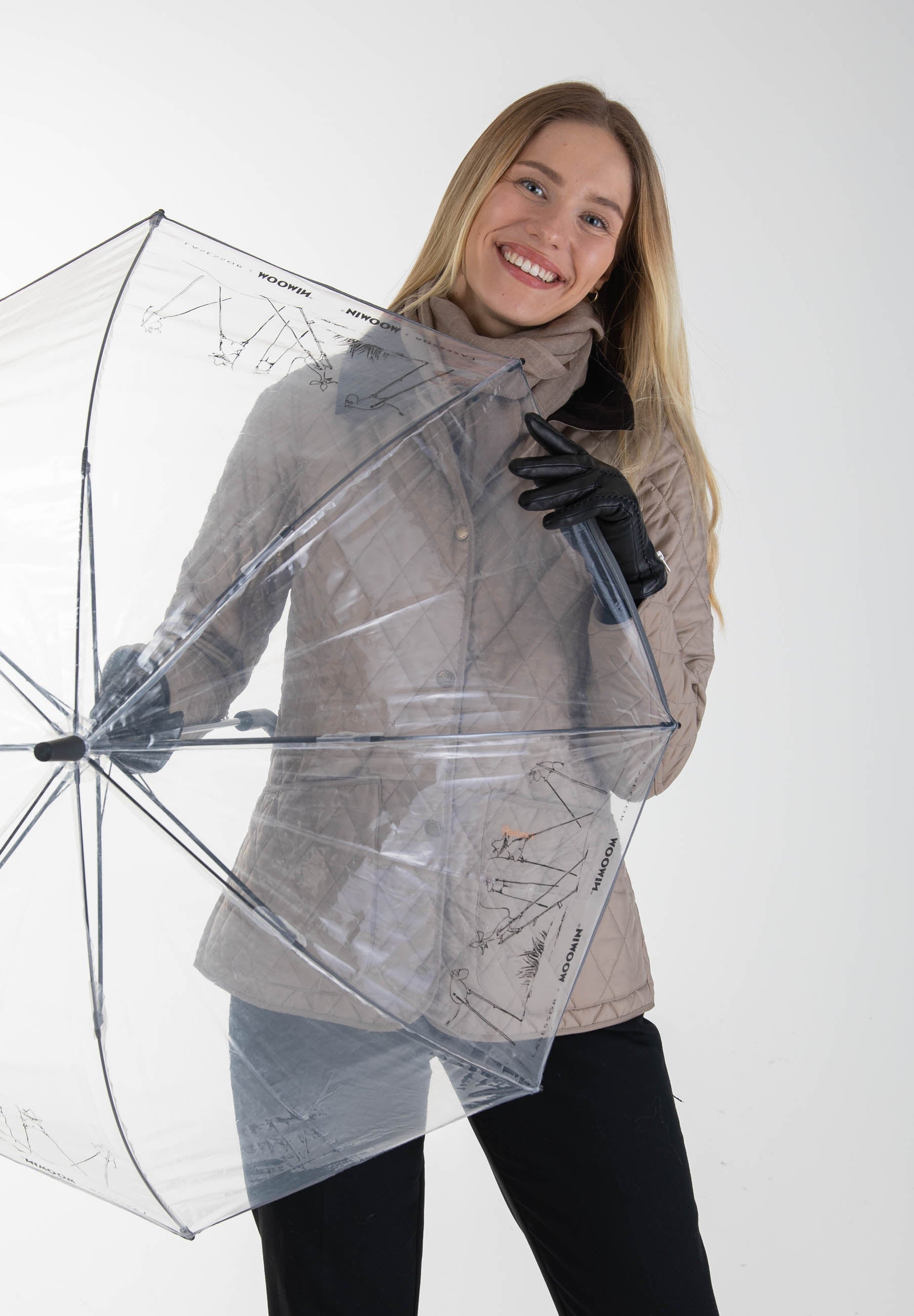 Muumi läpinäkyvä sateenvarjo - Lasessor