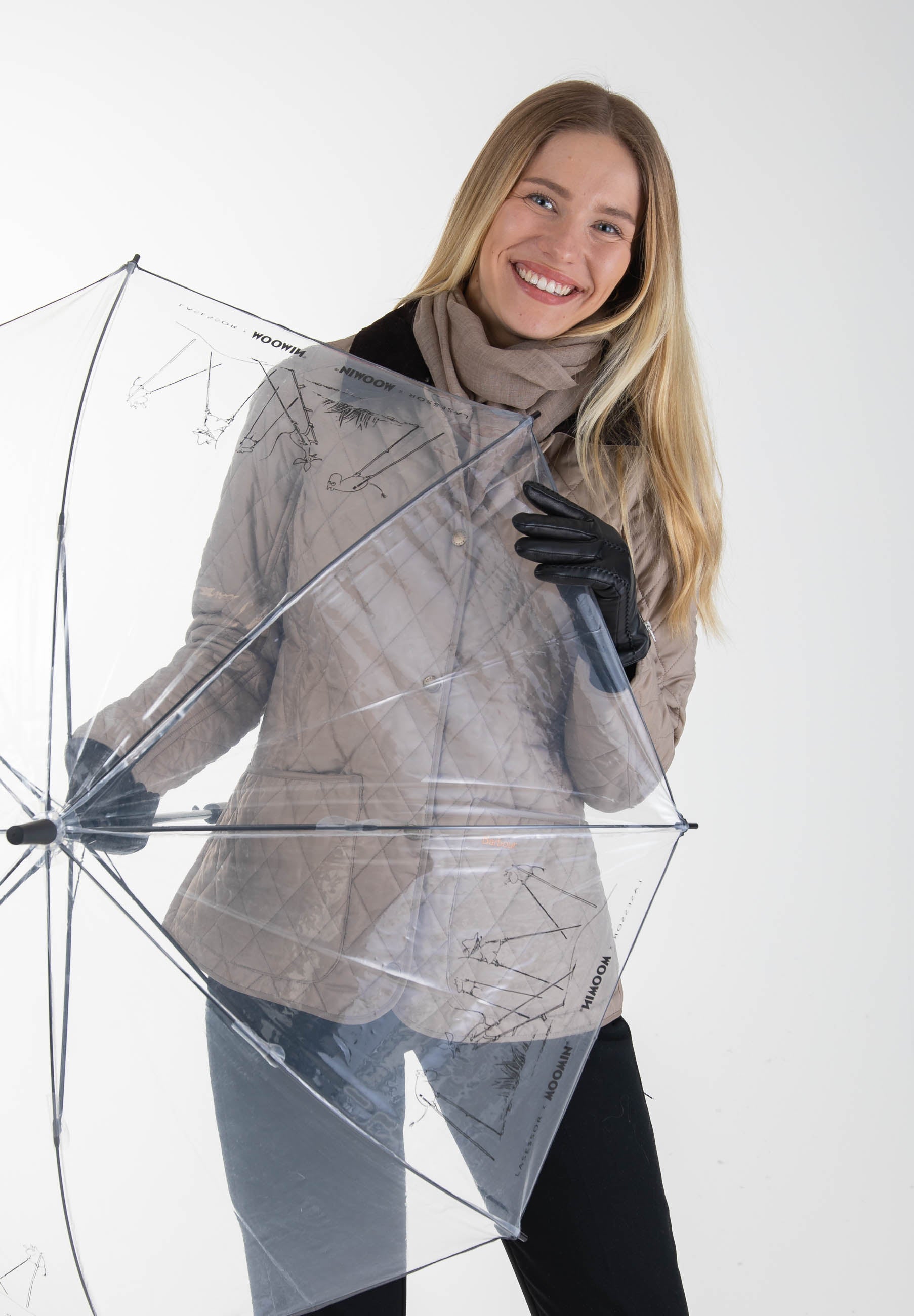 Muumi läpinäkyvä sateenvarjo - Lasessor