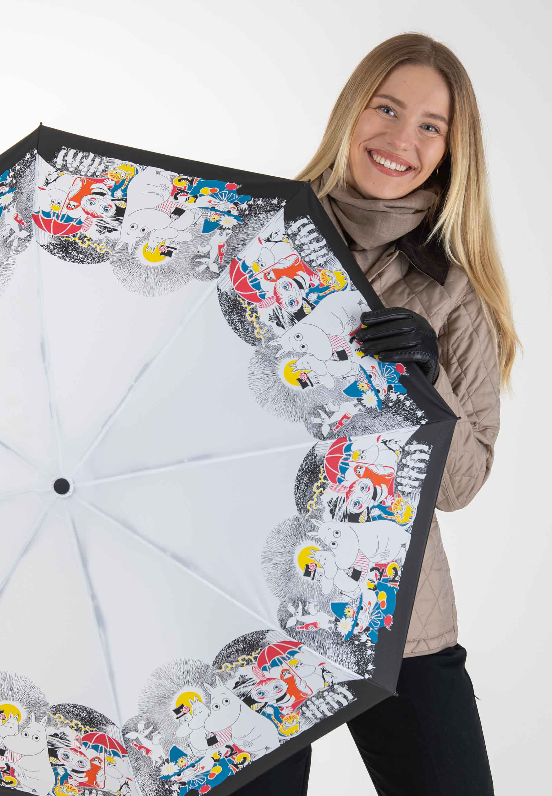 Muumi kestävä kokoontaitettava sateenvarjo - 8775M - Lasessor