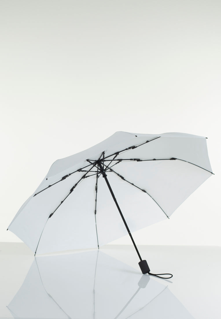 Lasessorrain-Kestävä kokoontaitettava sateenvarjo - 8775-Valkoinen-Sivusta