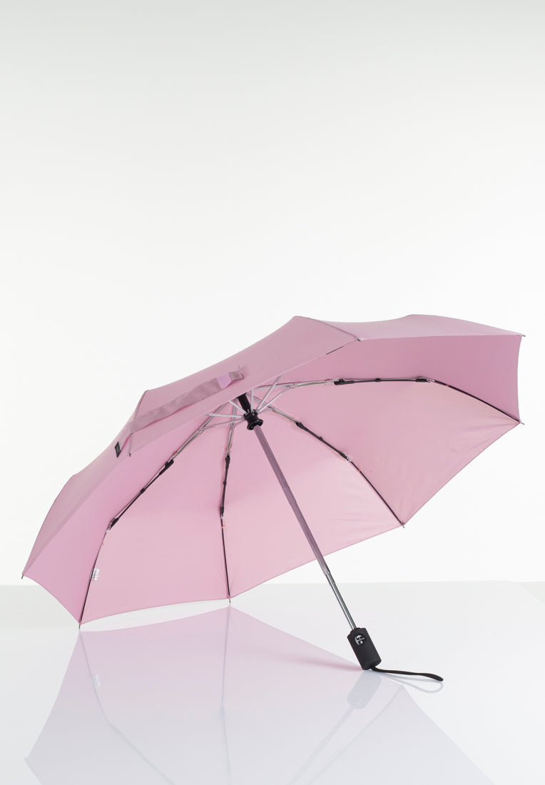 Lasessorrain-Täysautomaattinen kokoontaitettava sateenvarjo - 8772-Rosa-Sivusta