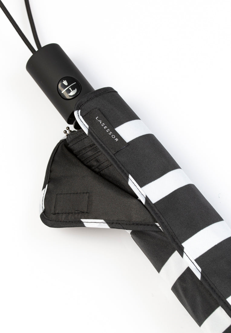 Lasessorrain-Täysautomaattinen kokoontaitettava sateenvarjo - 8772-suojapussi