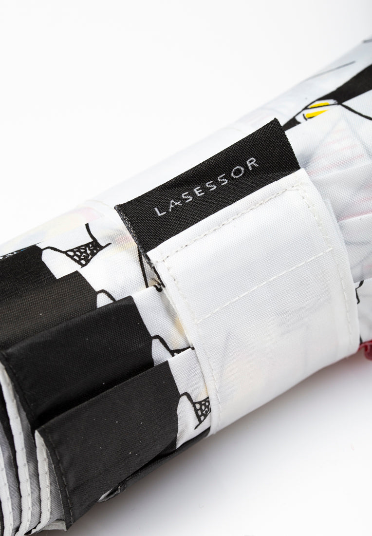 Lasessorrain-Kestävä kokoontaitettava sateenvarjo - 8775-suljinnauha