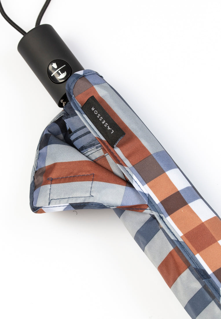 Lasessorrain-Täysautomaattinen kokoontaitettava sateenvarjo - 8772-suojapussi