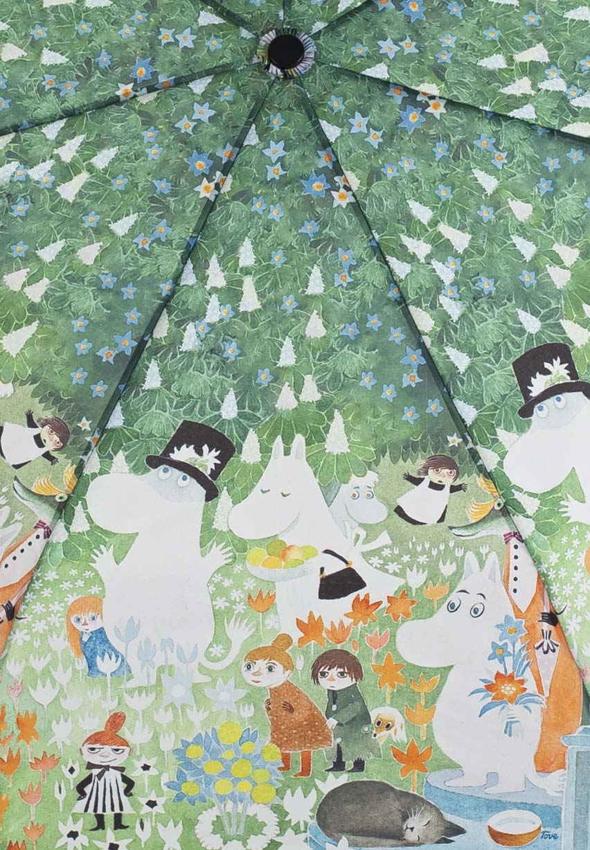 Lasessorrain-Edullinen kokoontaitettava sateenvarjo - 8790-lähikuva-kuosista