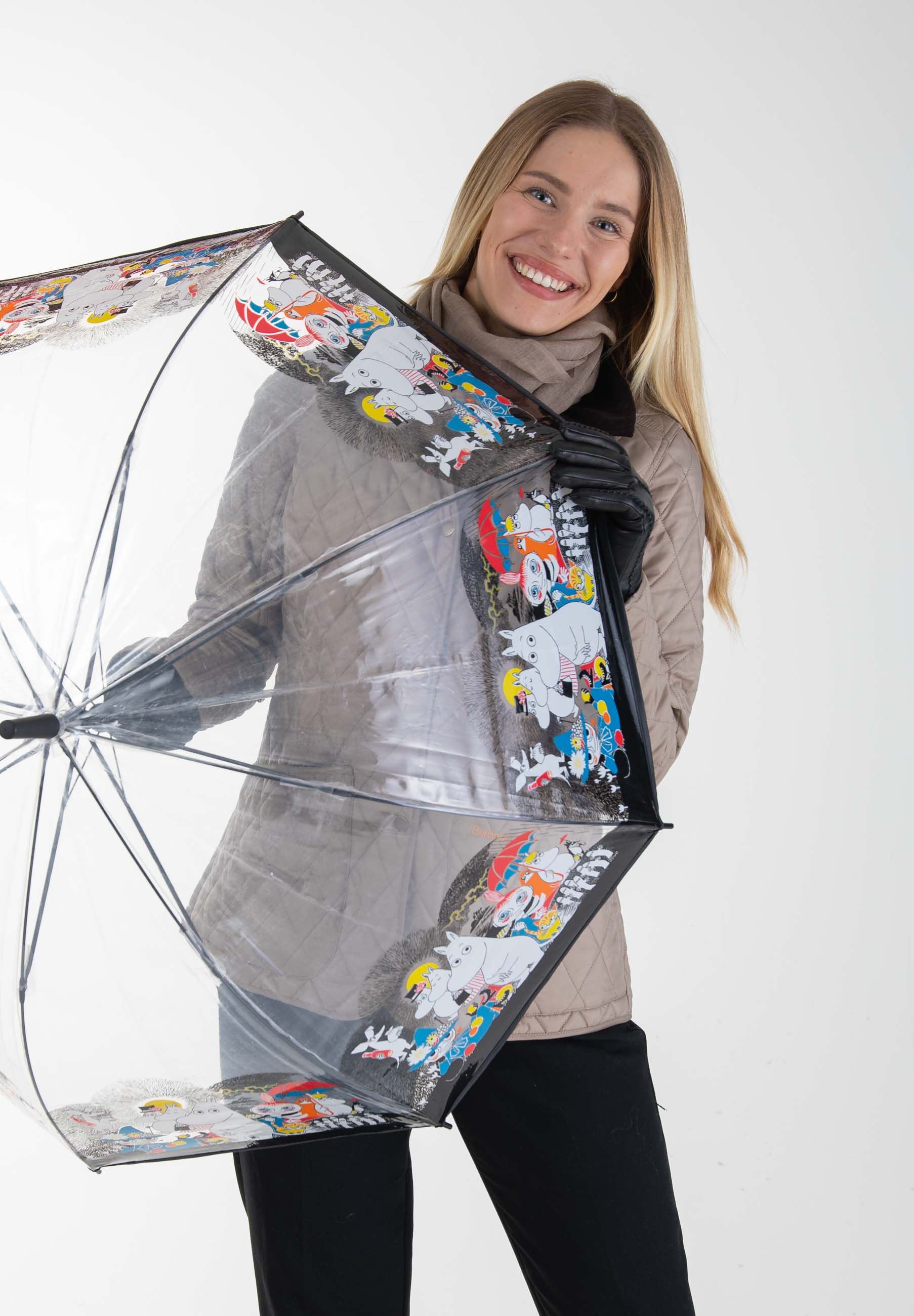 Muumi läpinäkyvä sateenvarjo - Lasessor