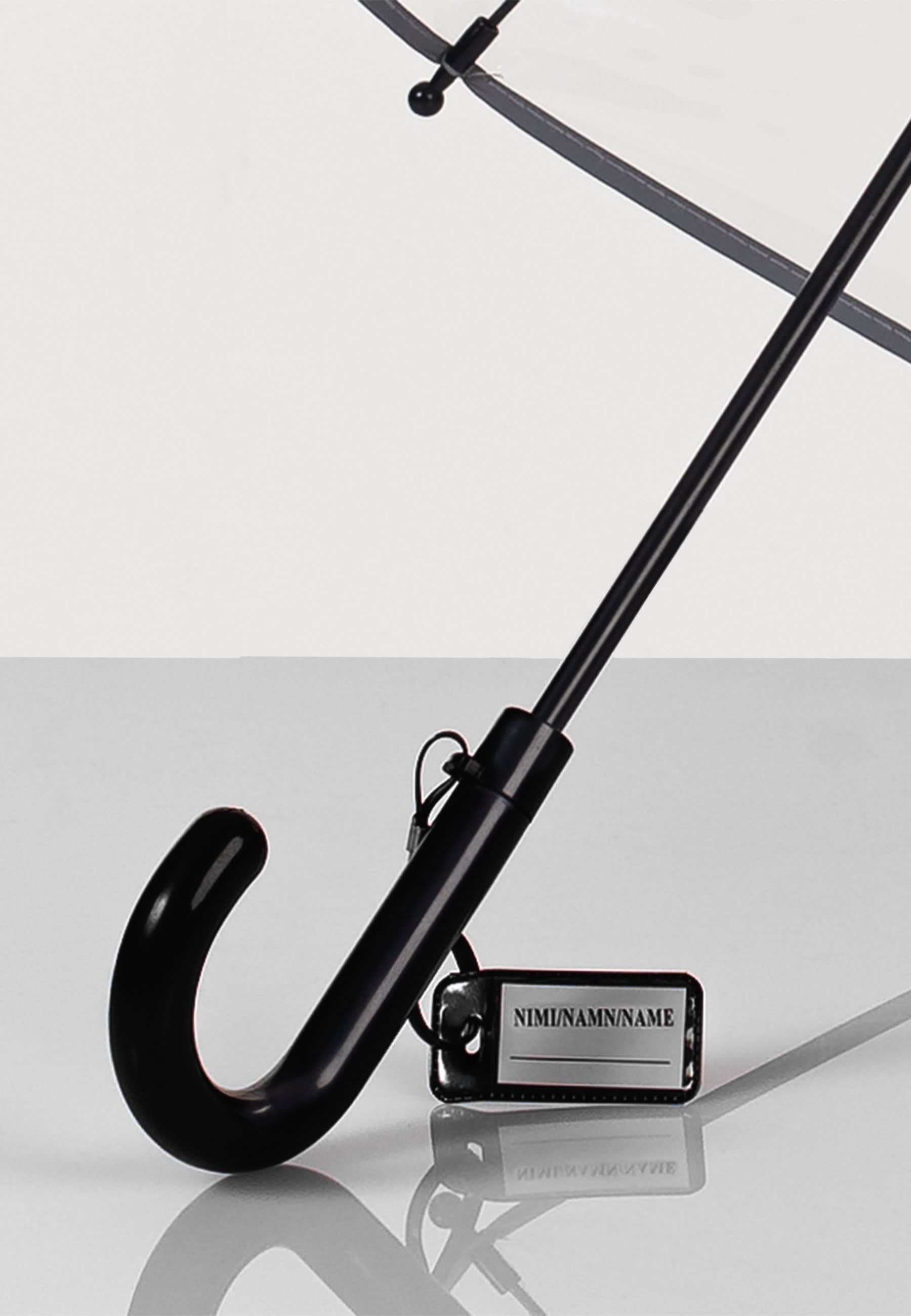 sateenvarjo 3M heijastavalla reunalla musta 5D