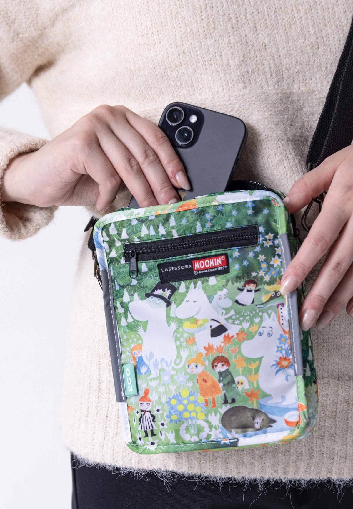 Moomin in the Garden phone pouch