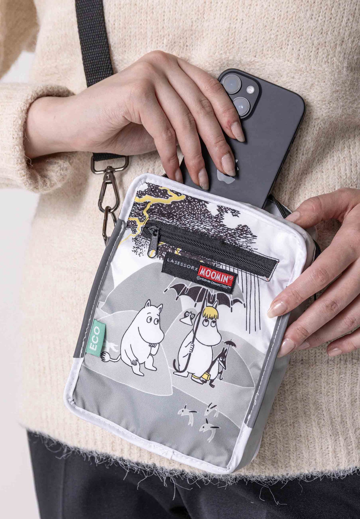 Moomin in the Garden phone pouch